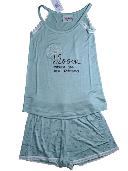 Εικόνα της Galaxy Viscose Μέντα Παιδική Πιτζάμα.