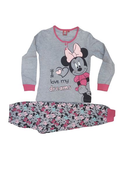 Εικόνα της Disney Minnie Mouse γκρι παιδική πιτζάμα.