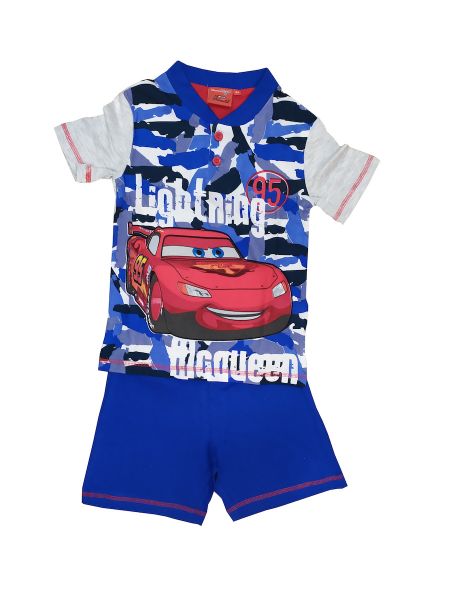 Εικόνα της Disney Pixar Cars βαμβακερή μπλε παιδική πιτζάμα.