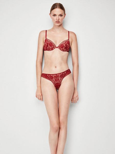 Εικόνα της Gisela μπορντό σετ push-up σουτιέν & brazil με δαντέλα.
