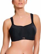 Εικόνα της Panache Μαύρο αθλητικό σουτιέν με μπανέλα και ελαφριά επένδυση.