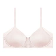 Εικόνα της Bestform nude/ροζ σουτιέν χωρίς μπανέλα, με ελαφριά επένδυση.