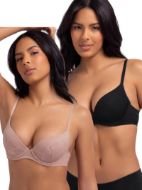 Εικόνα της Dorina Pink-black Σουτιέν Push Up με Μπανέλες 2Pack FXPG0007LA172-2X0428