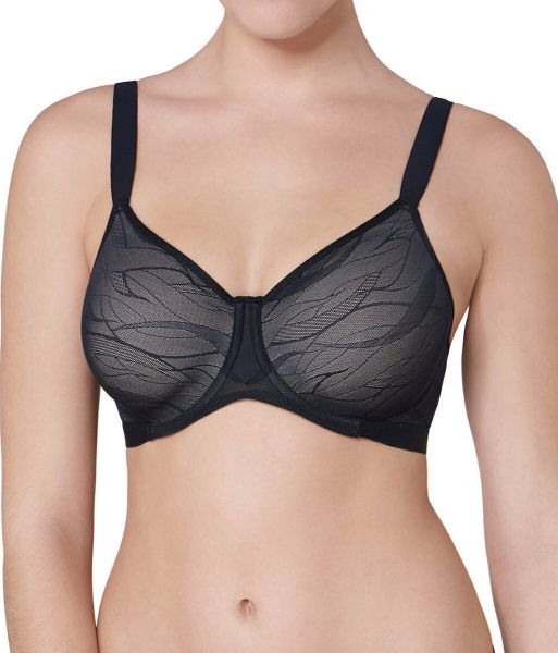 Εικόνα της Triumph Airy Sensation W01 Μαύρο Σουτιέν Με Μπανέλα, Χωρίς Ενίσχυση.