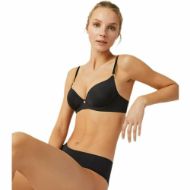 Εικόνα της Ysabel Mora Μαύρο Σουτιέν με Μπανέλα και Ελαφριά Επένδυση.