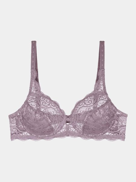 Εικόνα της Triumph Amourette 300 W λιλά σουτιέν με δαντέλα & μπανέλα.