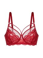 Εικόνα της Dorina Κόκκινο Σουτιέν Με Μπανέλες & Δαντέλα.