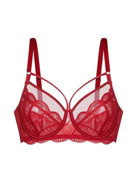 Εικόνα της Dorina Κόκκινο Σουτιέν Με Μπανέλες & Δαντέλα.