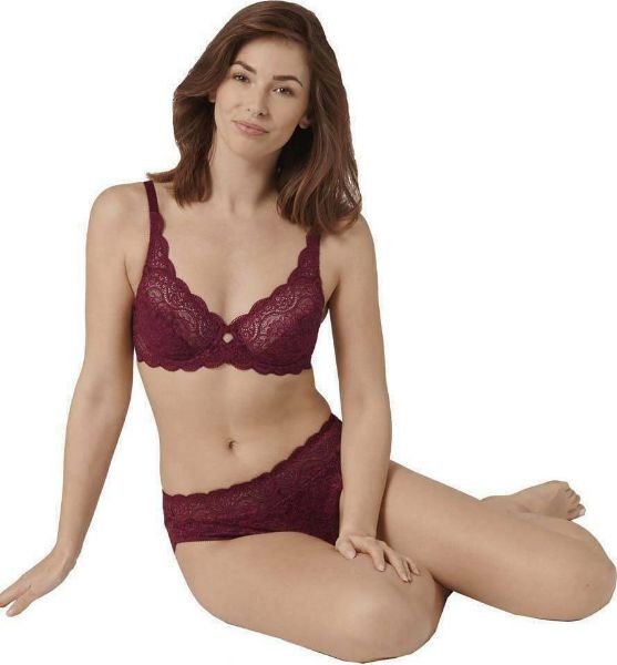 Εικόνα της Triumph Amourette 300 W Μπορντό Σουτιέν Με Μπανέλα Χωρίς Ενίσχυση.