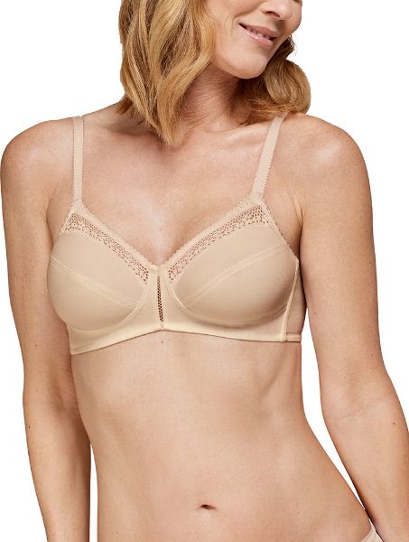 Εικόνα της Triumph Cotton Beauty Μπεζ Σουτιέν χωρίς Ενίσχυση & χωρίς Μπανέλες 10094814-00KF