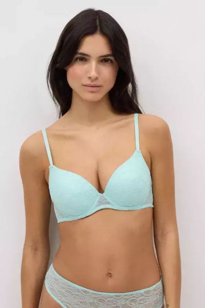 Εικόνα της Ysabel Mora Μπλε Σουτιέν Push Up με Μπανέλες 10750