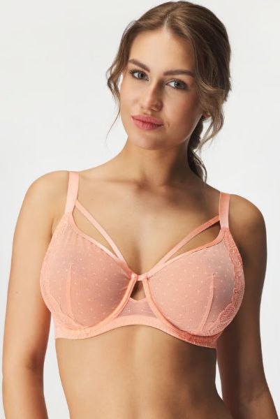 Εικόνα της Dorina Kimora Κοραλί Σουτιέν Με Μπανέλα & Δαντέλα.