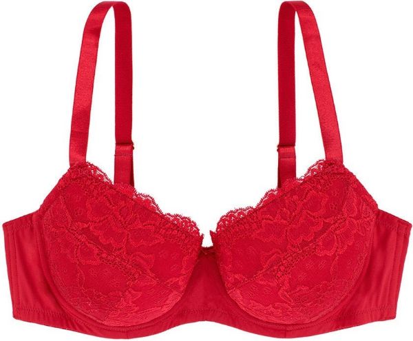 Εικόνα της Dorina Lianne Demi κόκκινο με δαντέλα.