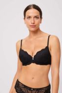 Εικόνα της Ysabel Mora Μαύρο Σουτιέν Με Δαντέλα, Μπανέλα & Ελαφριά Επένδυση.