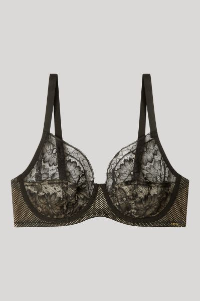 Εικόνα της Gisela μαύρο σουτιέν με μπανέλες, χωρίς επένδυση.