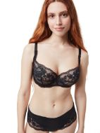 Εικόνα της Gisela μαύρο σουτιέν με δαντέλα,μπανέλα και ελαφριά επένδυση.