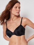Εικόνα της Gisela μαύρο σουτιέν με μπανέλα και ελαφριά επένδυση.