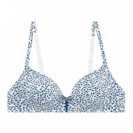 Εικόνα της Variance Σουτιέν χωρίς μπανέλα, με ελαφριά επένδυση. Εμπριμέ άσπρο/μπλε/σομόν.