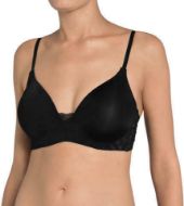 Εικόνα της Magic boost MWP. Μαύρο σουτιέν με δαντέλα, μπανέλα σιλικόνης και ελαφριά επένδυση. Ρυθμιζόμενες ράντες.