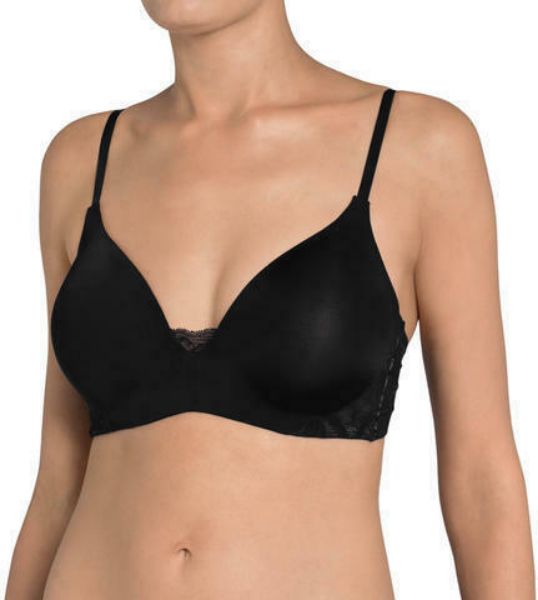 Εικόνα της Magic boost MWP. Μαύρο σουτιέν με δαντέλα, μπανέλα σιλικόνης και ελαφριά επένδυση. Ρυθμιζόμενες ράντες.