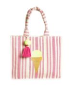 Εικόνα της BLE RESORT COLLECTION ΤΣΑΝΤΑ ΥΦΑΣΜΑΤΙΝH ΣΕ ΡΟΖ/ΛΕΥΚΟ ΧΡΩΜΑ ΜΕ ΣΧΕΔΙΟ ΠΑΓΩΤΟ. (ΚΩΔ.: 5-42-710-0017)