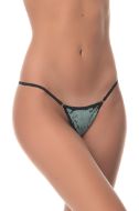 Εικόνα της Milena λαδί micro g-string βελούδο με δαντέλα πίσω.