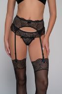 Εικόνα της Milena Suspender Lace Black 005418