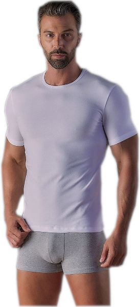 Εικόνα της 2 ΤΕΜΑΧΙΑ CuWrap λευκά φανελάκια με κοντό μανίκι και κλειστό λαιμό.