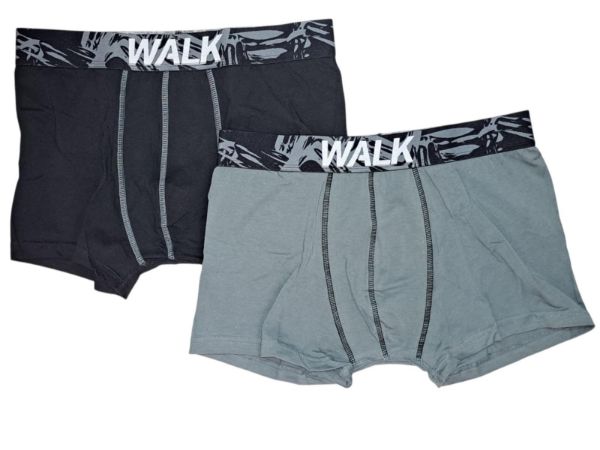 Εικόνα της 2Pack Walk Βαμβακερά Boxer Μαύρο/Χακί.