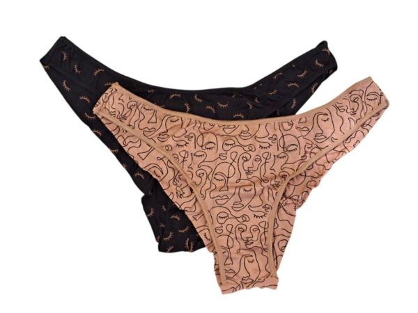 Εικόνα της 2Pack Walk Bamboo Brazilian Rio Μαύρο/Καφέ Εμπριμέ.