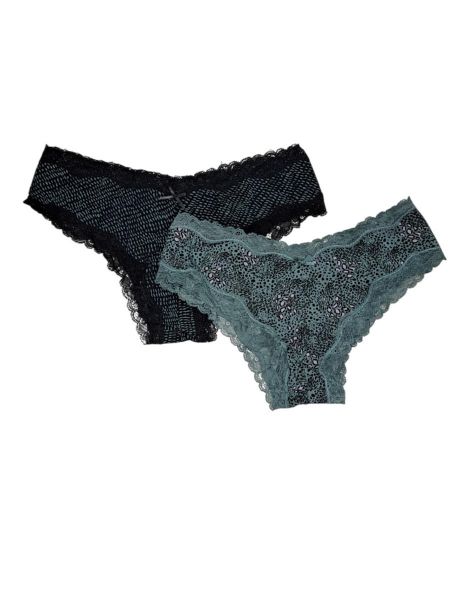 Εικόνα της 2Pack Walk Bamboo Lace Brazilian Μαύρο/Πετρόλ Εμπριμέ.
