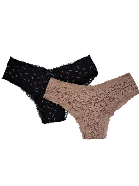 Εικόνα της 2Pack Walk Bamboo Lace Brazilian Μαύρο/Καφέ Εμπριμέ.