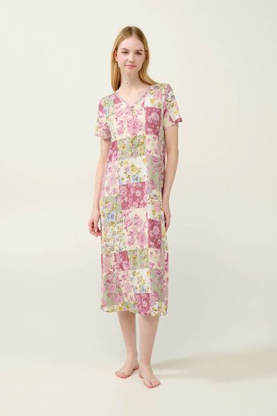 Εικόνα της Vamp Χειμερινό Γυναικείο Νυχτικό Pink Wood 23024