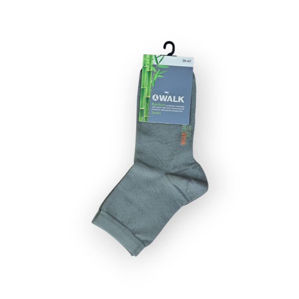 Εικόνα της Walk Bamboo Χακί Ημίκοντες Γυναικείες Κάλτσες.