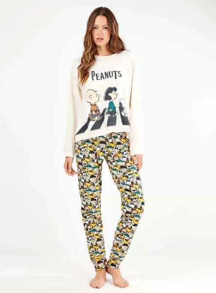 Εικόνα της Gisela Εκρού Γυναικεία Πιτζάμα Peanuts.