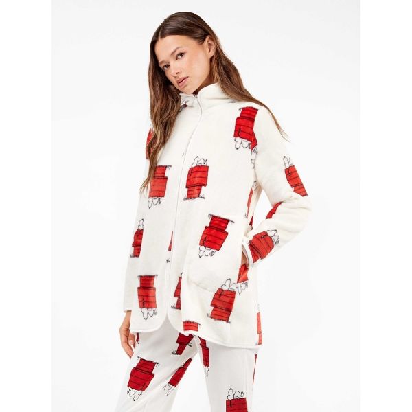 Εικόνα της Gisela Χειμερινή Γυναικεία Ζακέτα Πιτζάμας Εκρού 2/20333
