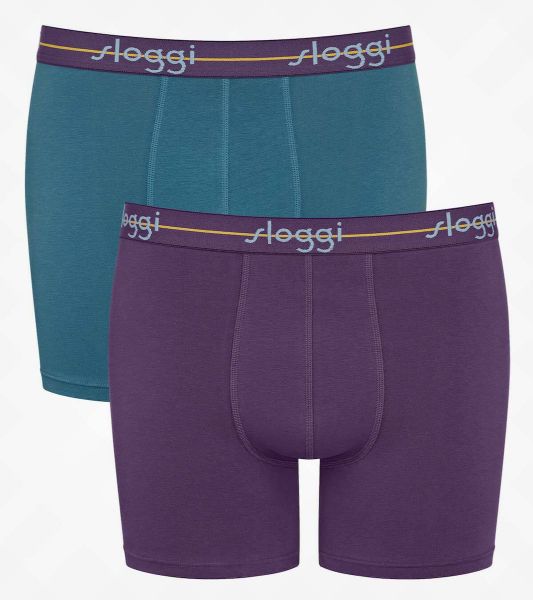 Εικόνα της Sloggi Start Short C2p Ανδρικά Μποξεράκια Πολύχρωμα 2Pack 10206948-M025