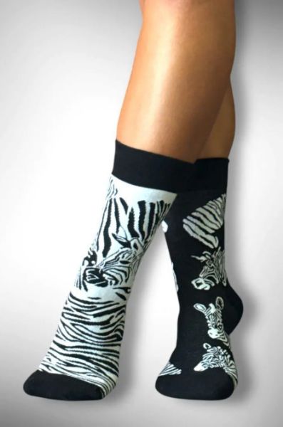 Εικόνα της Ider Βαμβακερές Ασπρόμαυρες Γυναικείες Κάλτσες.