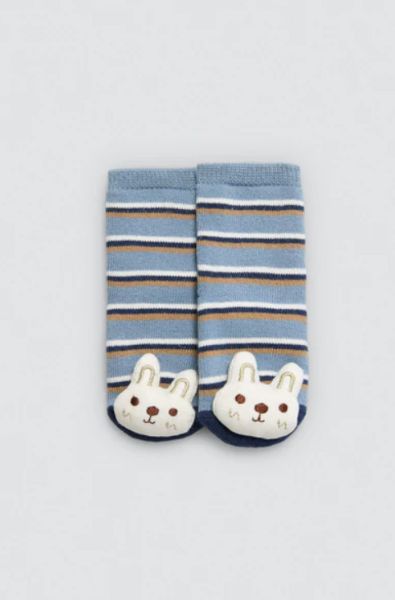 Εικόνα της Ysabel Mora Βαμβακερές Πετσετέ Ριγέ Ραφ Παιδικές Κάλτσες.
