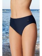 Εικόνα της Naturana μπλε navy ψηλόμεσο μαγιό σλιπ.