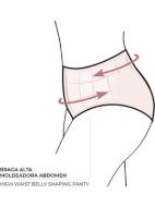 Εικόνα της Ysabel Mora Μαύρο Ψηλόμεσο Slip Μαγιό.