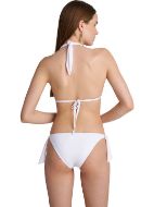 Εικόνα της Blu4u Bikini Slip Λευκό Με Πλαϊνά Δεσίματα.