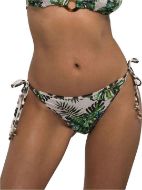 Εικόνα της Γυναικείο σλιπ μαγιό "Koani" reversible, με δεσίματα στα πλαϊνά. Εμπριμέ τροπικό σχέδιο από τη μια πλευρά, λεοπάρ από την άλλη.