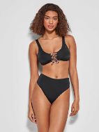 Εικόνα της Gisela 2/30132t Bikini Top Μαγιό Διπλής Όψεως Στυλ Μπουστάκι Κορδόνια Μαυρο
