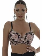 Εικόνα της Bluepoint Bikini Σουτιέν με Ενίσχυση Floral Black Cup E 25066074E-02