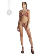 Εικόνα της Blu4u Bikini Top Animal Print Καφέ Λεοπάρ 25366288-19