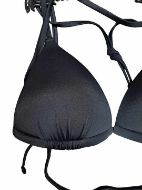 Εικόνα της Apple Μαύρο Μαγίο Top Τριγωνάκι Με Μακριά Λουριά.