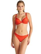 Εικόνα της Blu4u Bikini Σουτιέν Cup C με Ενίσχυση Animal Print Red 25366384c-07