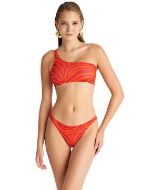 Εικόνα της Blu4u Bikini με έναν Ώμο & Επένδυση Animal Print Red 25366383-07