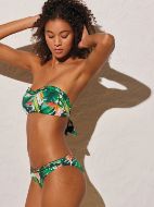 Εικόνα της Ysabel Mora Πράσινο Εμπριμέ Πικέ Μαγιό Top.